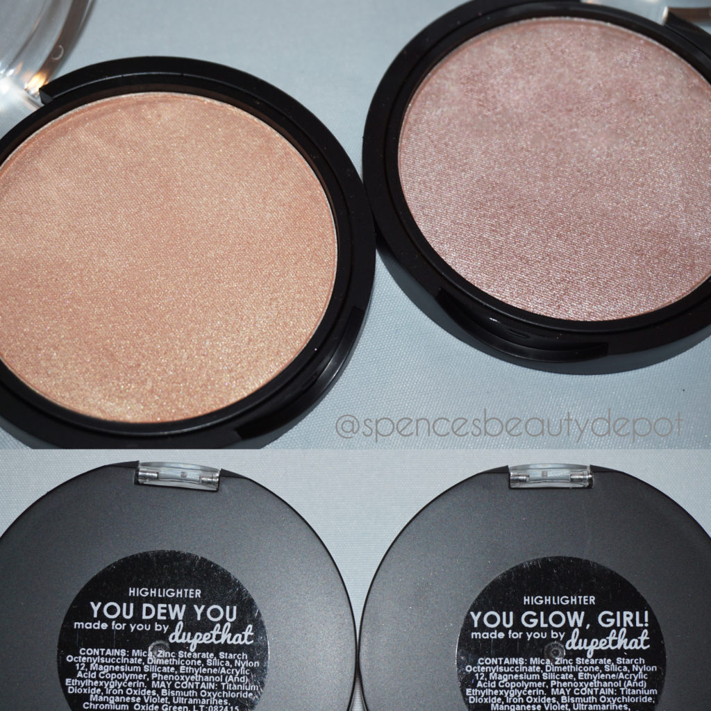 DupeThat Highlighters 'You You' & Glow Girl' – Spence's Beauty